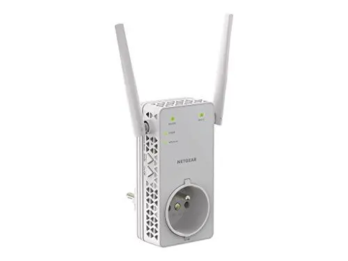 Produktbild: Netgear WLAN Repeater EX6130 WLAN Verstärker, integrierte Steckdose, AC1200 Dual Band WiFi, Abdeckung 2 bis 3 Räume & 20 Geräte, Geschwindigkeit bis zu 1200 MBit/s ,‎Weiß