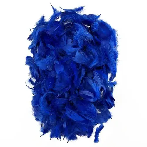 Produktbild: Netuno 150 Stück Marineblau Deko Federn 10g Flaumfedern Federn Schmuckfedern Vogelfedern Bastelfedern Natur für DIY Basteln Dekoration Ostern Weihnachten Dekofigur