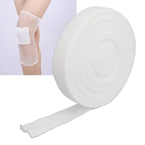 Produktbild: Netzschlauchverband Elastischer, Bandage Rollselastic Net Dressing Atmungsaktiv Schlauchhülle Elastische Unterstützung Feste Bandage für Bein Hand Fuß Nacken Arm Elastisches Netz 10 M/32,8 Ft