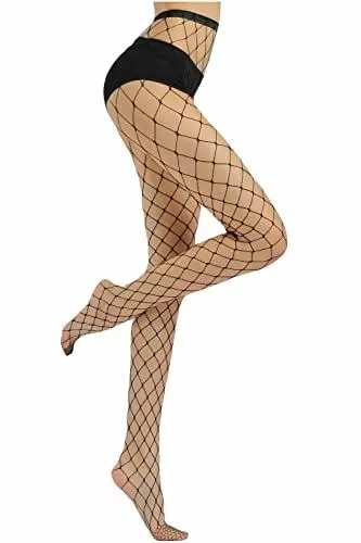 Produktbild: AOUN&HOUN Netzstrumpfhose Schwarz Damen Strumpfhosen Sexy Strümpfe Netzstrümpfe für Damen