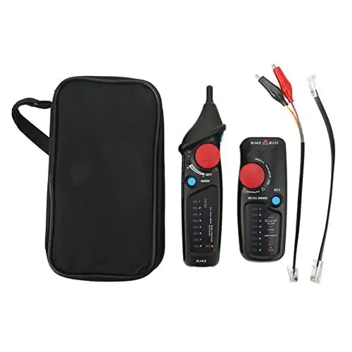 Produktbild: Netzwerk Kabel Tester, RJ11 RJ45 Line Finder, Analog Digital Dual Mode Wire Tracker Multifunktion mit LED-Anzeige für Netzwerk-Kabel-Colla Tion, Draht-Kontinuität, Kurz, Breaking