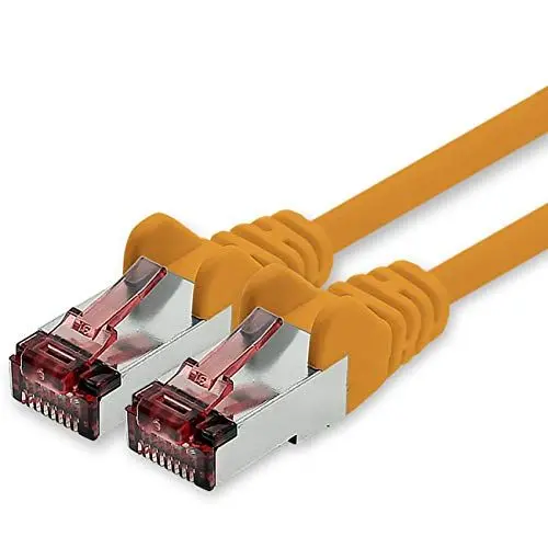 Produktbild: Netzwerkkabel Cat.6 15m orange - 1 x Ethernetkabel Lankabel Cat6 Lan Netzwerk Kabel Sftp Pimf Patchkabel 1000 Mbit s