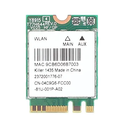 Produktbild: Netzwerkkarte Dual Frequency 2.4GHz/5GHz 867Mbps Wireless Adapter für Dell XPS 13 9360 XPS 15 9550 XPS 15 9560 XPS 8920 Laptop
