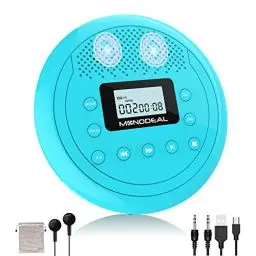 Produktbild: NEU 2023 Tragbarer CD Player mit Lautsprecher, CD Player Tragbar, Wiederaufladbar Discman CD Player für Auto Kinder, Anti-Skip CD-Player klein mit Kopfhörer für Hörbücher Musikhören