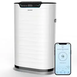 Produktbild: NEU! Luftreiniger QXPure9 - CADR 600m³/h - bis 100m² - HEPA13-Filter für Pollen, Feinstaub, Rauch, Schadstoffe & QXAir+-Technologie - WIFI/App/Alexa, super leise