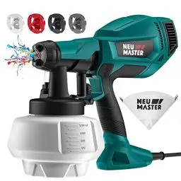 Produktbild: NEU MASTER Farbsprühsystem Elektrisch - 1200 ML HVLP Lackierpistole, Aktualisiert Farbsprühgerät für Auto/Möbel, 500 W/4 Düsen/3 Sprühmuster