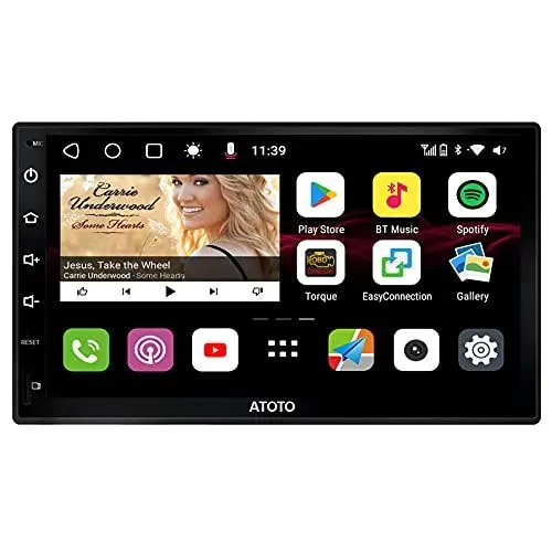 Produktbild: (Neu) ATOTO S8 Premium Doppel-DIN Android Autoradio, Kabelloses CarPlay & Android Auto, 7-Zoll-QLED-Anzeige, Dual BT mit aptX HD, USB tethering,HD Rückansicht mit LRV, SCVC und mehr, S8G2B74PM