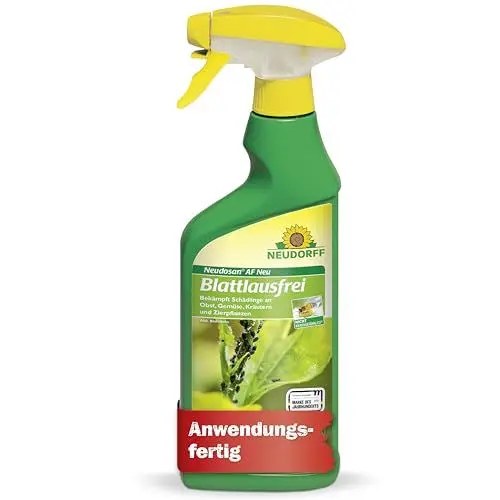 Produktbild: Neudorff Neudosan AF Neu Blattlausfrei – Bekämpft Blattläuse, Weiße Fliegen und Spinnmilben an Obst, Gemüse, Kräutern und Zierpflanzen, 500 ml