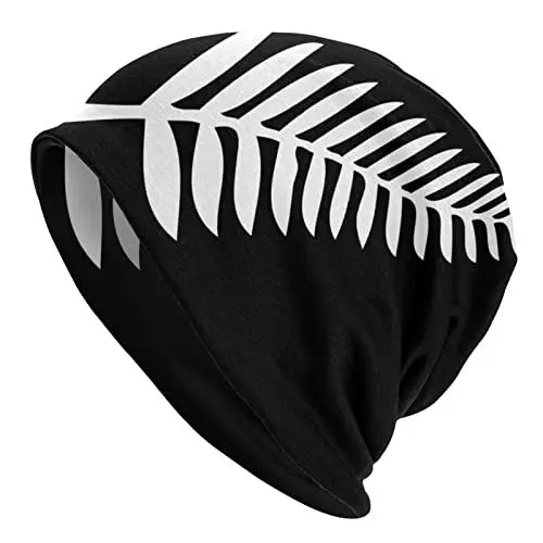 Produktbild: Neuseeland Maori Farn Beanie Mütze Totenkopfmütze Erwachsene Strickmütze Weiche Balaclava Baggy Hat Outdoor für Herren Damen