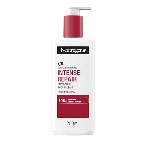 Produktbild: Neutrogena Intense Repair Reparierender CICA Bodybalsam, feuchtigkeitsspendende Bodylotion mit Glycerin & Centella Asiatica, nicht fettende Körperlotion für raue, sehr trockene Haut (250 ml)