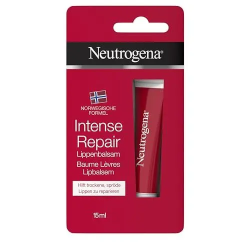 Produktbild: Neutrogena Norwegische Formel Intense Repair CICA Lippenbalsam (15 ml) zur Linderung trockener & spröder Lippen,15ml