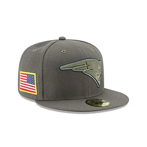 Produktbild: New Era 59Fifty Cap - Salute to Service New England Patriots Oliv, Gr. 7 1/4 - (57,7cm)