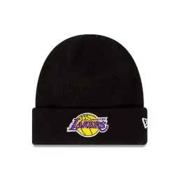 Produktbild: New Era Los Angeles Lakers NBA League Essential Black Cuff Knit Beanie - One-Size