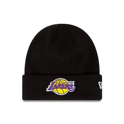 Produktbild: New Era Los Angeles Lakers NBA League Essential Black Cuff Knit Beanie - One-Size
