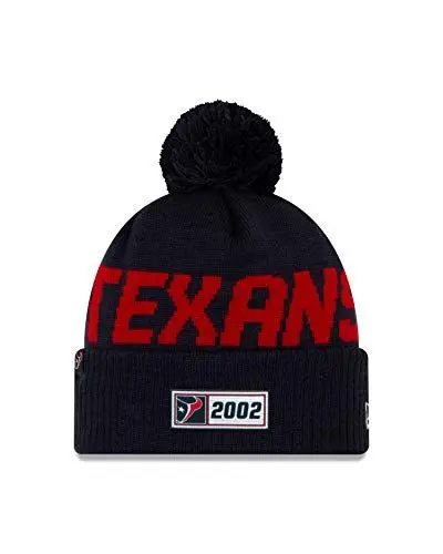 Produktbild: New Era Sideline Road 2019 Bommel Mütze Houston Texans