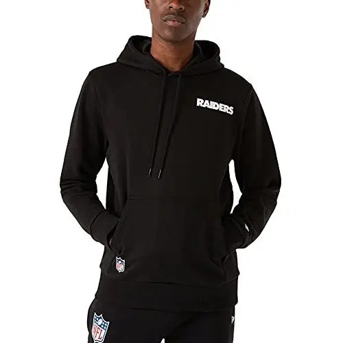Produktbild: New Era Herren NFL Outlline Logo Po Hoody LA Raiders Schwarz, Größe:M