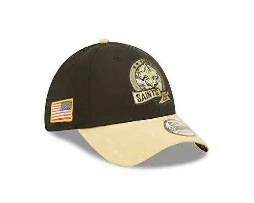 Produktbild: New Era NFL New Orleans Saints Salute to Service 2022 Sideline 39THIRTY Stretch Fit Game Cap, Größe :S/M