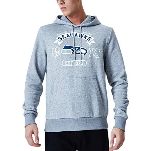 Produktbild: New Era NFL Seattle Seahawks Graphic Kapuzenpullover Herren grau/dunkelblau, XXXXL