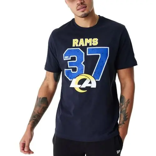 Produktbild: New Era NFL Shirt - Distressed Los Angeles Rams Navy - L