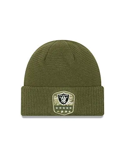 Produktbild: New Era ONF19 STS Knit Mütze Oakland Raiders Khaki, Size:ONE Size