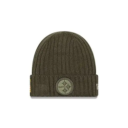 Produktbild: New Era Salute to Service Wintermütze - Pittsburgh Steelers Oliv