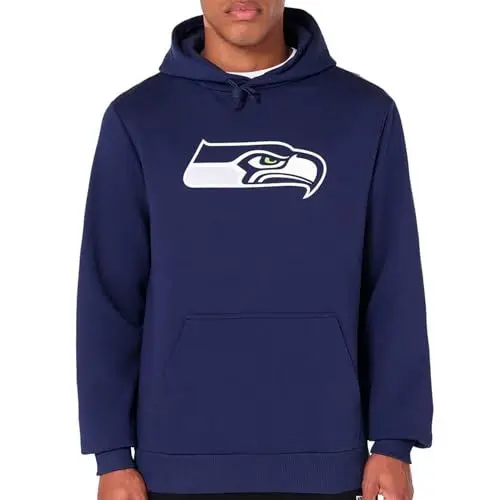 Produktbild: New Era Seattle Seahawks NFL Team Logo Hoody Blau Kapuzenpullover - XXL