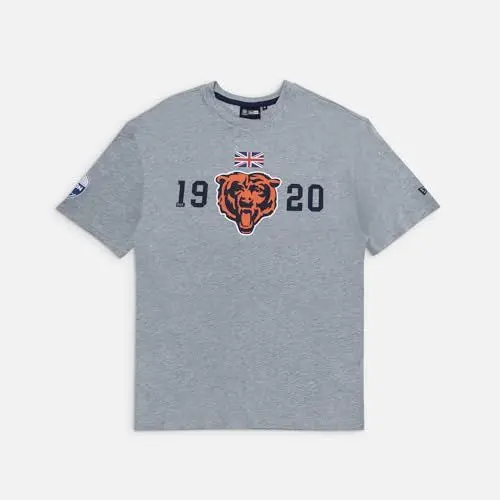 Produktbild: New Era Unisex NFL Games Square Arch Oversized Chicago Bears HGR T-Shirt, Grey Med, XL EU