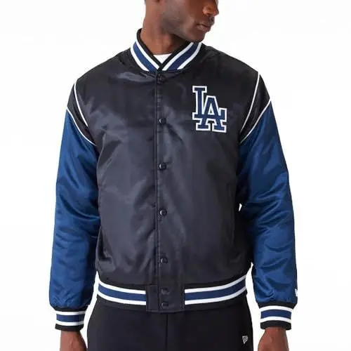 Produktbild: New Era Varsity College Jacke SATIN Los Angeles Dodgers - L