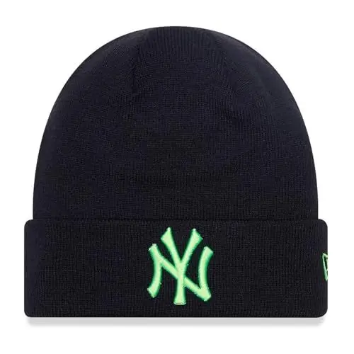 Produktbild: New Era Wintermütze Beanie - NEON Green New York Yankees