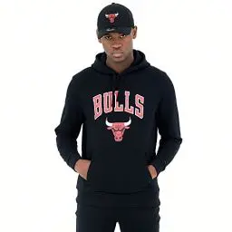 Produktbild: New Era - NBA Chicago Bulls Team Logo Hoodie - Schwarz Größe XL, Farbe Schwarz
