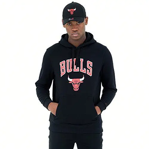 Produktbild: New Era - NBA Chicago Bulls Team Logo Hoodie - Schwarz Größe XL, Farbe Schwarz