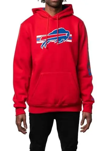 Produktbild: New Era Fleece Hoody - NFL Sideline Buffalo Bills rot - L