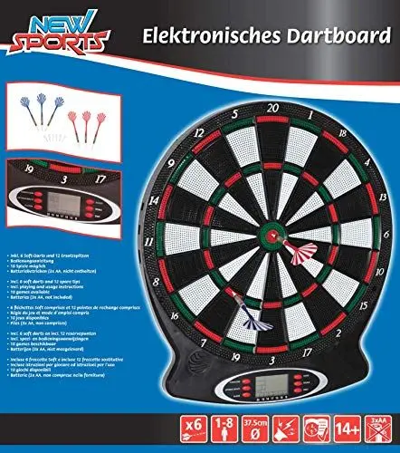 Produktbild: New Sports elektronisches Dartboard, 18 Spiele