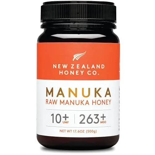 Produktbild: New Zealand Honey Co. Manuka Honig MGO 263+ / UMF 10+ | Aktiv und Roh | Hergestellt in Neuseeland | 500g