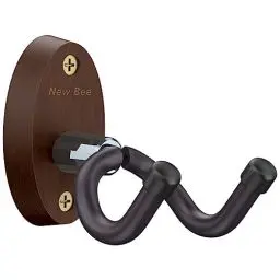 Produktbild: New bee Gitarren Wandhalterung, gitarrenhalter für die wand Bass, E-gitarre, Banjo Universal Holz Gitarrenständer, Klassische Akustikgitarre Haken Gitarrenwandhalter Gitarrenzubehör