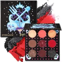 Produktbild: NewBang Black Red Lidschatten-Palette, 9 Farben Halloween Goth Clown Smoky Puder Matt Glitzernd Schimmernd Metallisch Hochpigmentiert SFX Party-Augen-Makeup für Mädchen Frauen