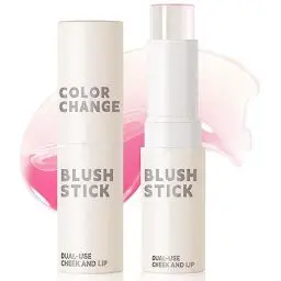 Produktbild: NewBang Farbwechselnder Rouge-Stick für Wangen Make-up, Transparentes Rouge Mit PH Temperaturänderung in Pink Creme Blusher Magie Wasserdichter Gesichtsstift, Multi-funktionelle Lippen und Wangenfarbe