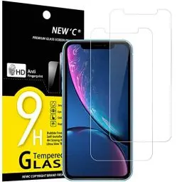 Produktbild: NEW'C 2 Stück für iPhone 11 und iPhone XR für Panzerglas, Frei von Kratzern, 9H Härte, HD Displayschutzfolie, 0.33mm Ultra-klar, Ultrabeständig