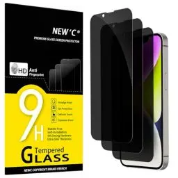 Produktbild: NEW'C 3 Stück, Sichtschutz für iPhone 14, iPhone 13, iPhone 13 Pro für Panzerglas (6,1 Zoll) für Panzerglas, Verbesserter 28-Grad-schutzwinkel, Ultra-Haltbare 9H Härte, Blasenfrei