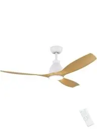 Produktbild: Newday 132cm Deckenventilator Holzige mit Licht Beleuchtung und Fernbedienung, Deckenventilatoren mit Beleuchtung Leise DC Motor, Deckenventilator mit LED Beleuchtung Dimmbar für Schlafzimmer