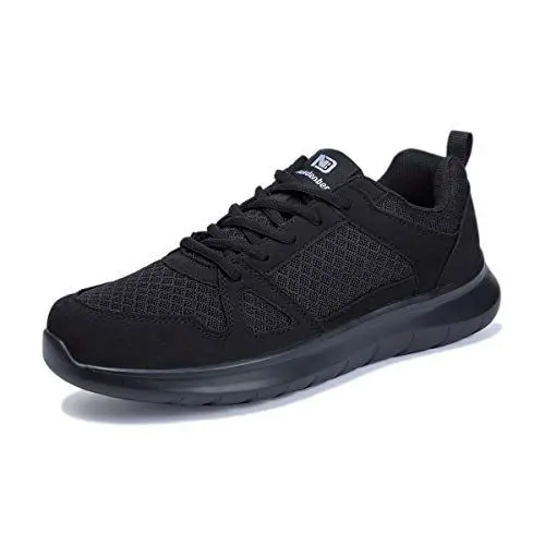 Produktbild: NewDenBer Sportschuhe Herren Turnschuhe Leichtes Sneakers Laufschuhe (47 EU, Schwarz Schwarz)