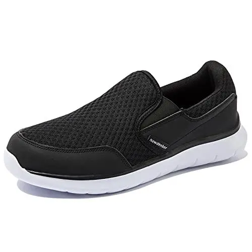 Produktbild: NewDenBer Sportschuhe Slipper Herren Leichtes Freizeitschuhe Slip On Sneaker (42 EU, Schwarz)
