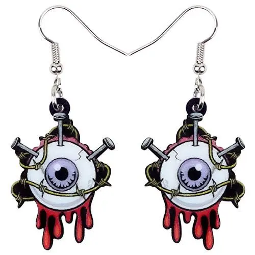 Produktbild: NEWEI Halloween Horrible Augapfel Ohrringe Halloween Schmuck Für Frauen Mädchen Geschenk Charms (Mehrfarbig)