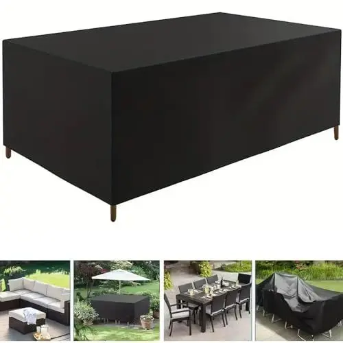 Produktbild: NEWFUN Abdeckung für Gartenmöbel 242 x 182 x 100 cm, 420D Abdeckung gartenmöbel Winterfest für Loungemöbel, Terrassenmöbel, Gartentisch-Sitzgarnitur, rechteckig
