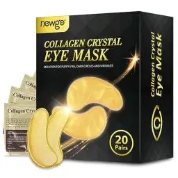 Produktbild: NEWGO Augenpads 20 Paar Eye Pads 24k Gold Hyaluronsäure Collagen, Augenpads Gegen Augenringe Hyaluron Eye Patch, Augen Gel Pads, Augenpflege Anti Falten, Tränensäcke, Puffiness