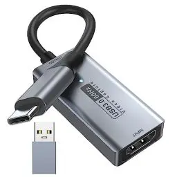 Produktbild: Newhope Video Capture Card, 4K HDMI to USB C 3.0 , 1080P HD 60fps Live and Record Audio Grabber for Gaming, Streaming, Teaching, Conference