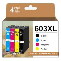 Produktbild: NewLift 603XL Druckerpatronen Kompatibel für Epson 603 Tintenpatronen für Expression Home XP-4155 XP-3100 XP-2100 XP-4150 XP-4105 XP-4100 XP-3155 XP-3150 XP-3105 XP-2155 Workforce(‎‎‎‎‎‎‎4er-Pack)