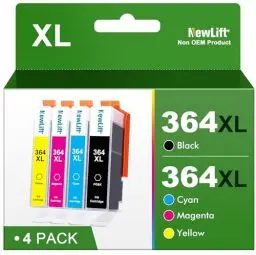 Produktbild: NewLift 364XL Multipack Druckerpatronen Kompatibel für HP 364 XL Tintenpatronen Deskjet 3070A 3520 3524 3522 officejet 4620 4622 4610 Photosmart 5510 6510 5515 5520 5524 7510 7520 (4er-Pack)