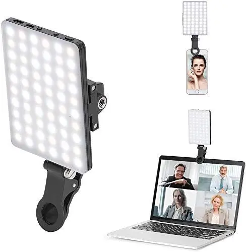 Produktbild: Newmowa 60 LED Videolicht, 3200-5600K 3 Lichtmodi und Helligkeit 10-stufiges dimmbares CRI95 + High Power Panel-Licht, eingebauten Akkus für Phone, iPhone, Android, iPad, Laptop