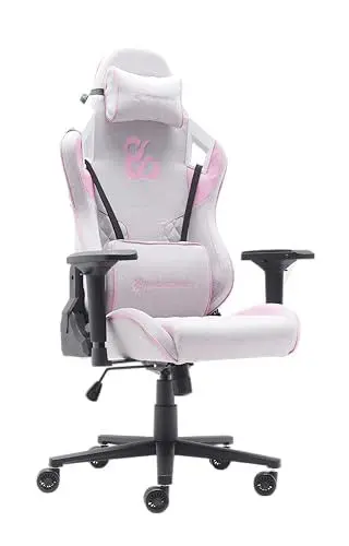 Produktbild: NEWSKILL Takamikura V2 Ergonomischer Gaming-Stuhl mit 4D-Armlehnen, 180°-Rückenlehne, atmungsaktiver Stoff und Stahlbasis, Rosa